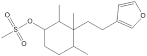 Cyclohexanol, 3-[2-(3-furanyl)ethyl]-2,3,4-trimethyl-, methanesulfonate